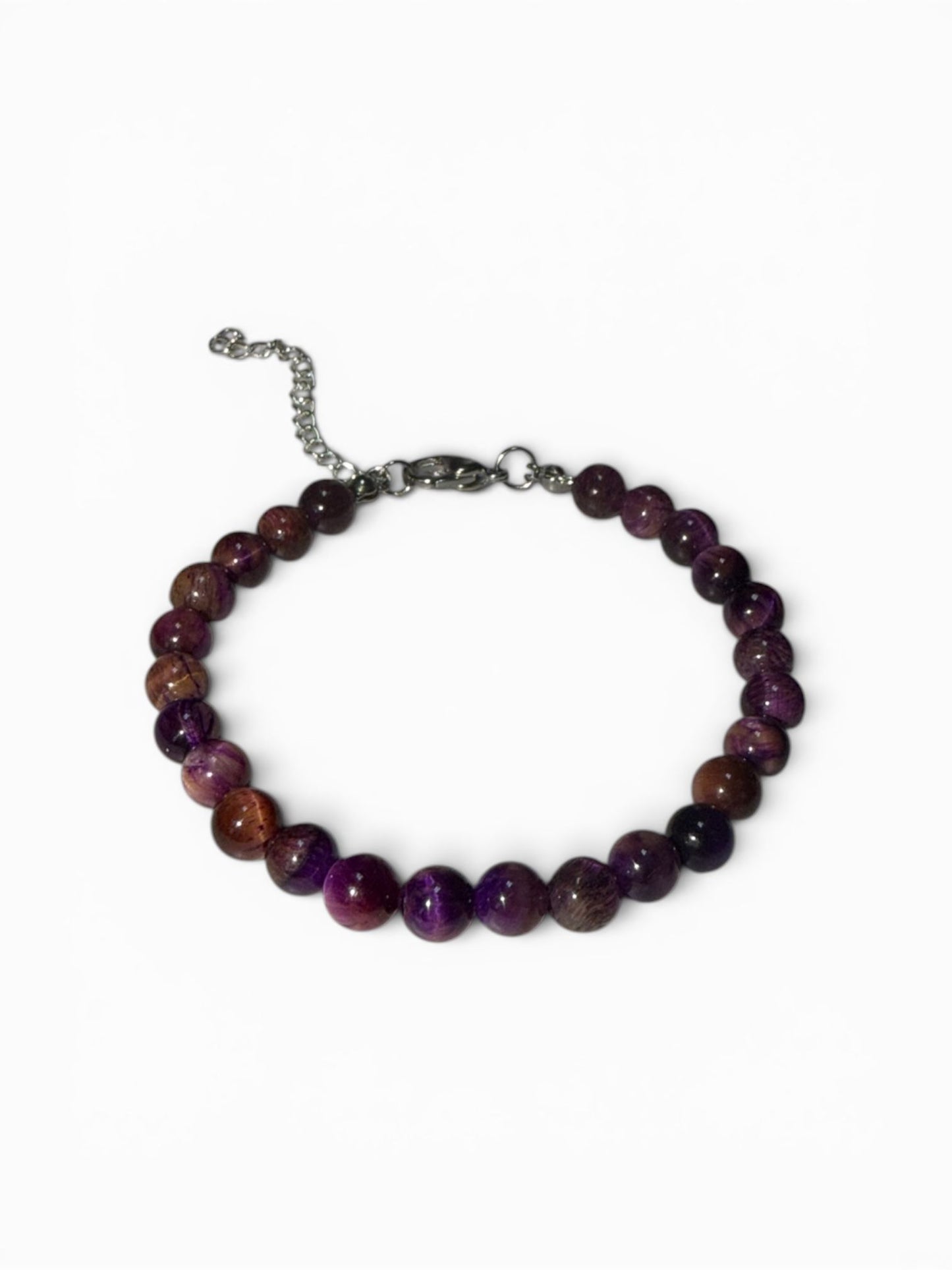 Bracciale con Ametista Occhio di Tigre 6 mm
