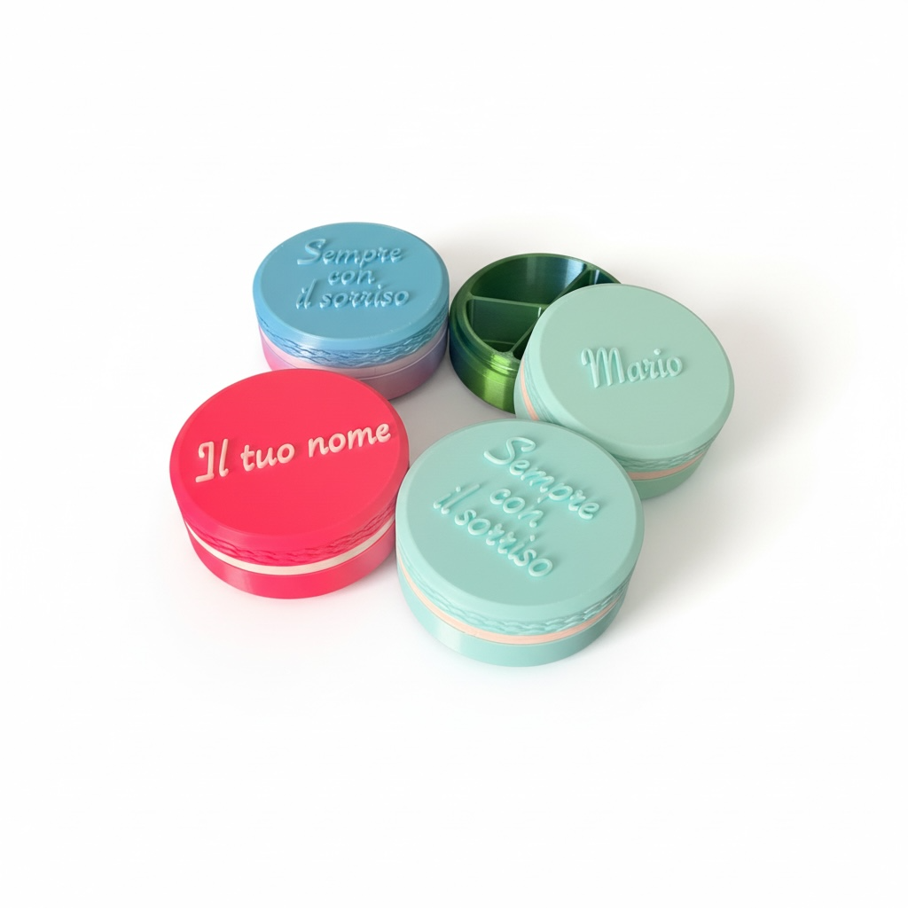 Portapillole rotondi personalizzati