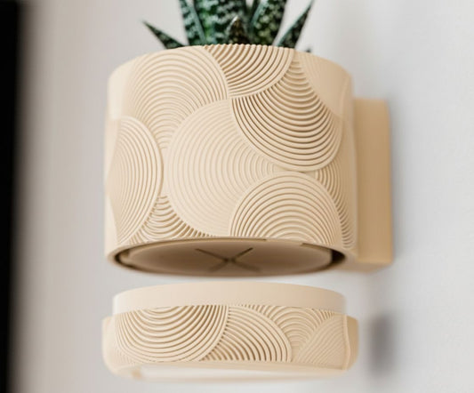 Vaso da parete "Optic" Beige