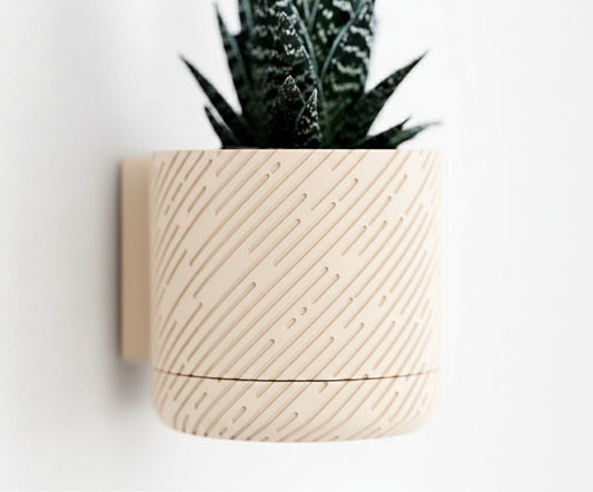 Vaso da parete "Glitch" Beige