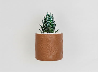 Vaso da parete "Optic" Marrone