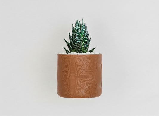 Vaso da parete "Optic" Marrone