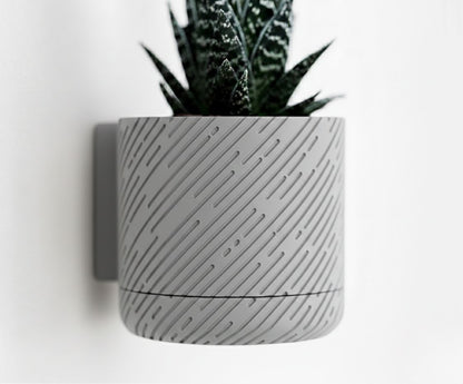 Vaso da parete "Glitch" Grigio