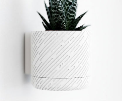 Vaso da parete "Glitch" Bianco