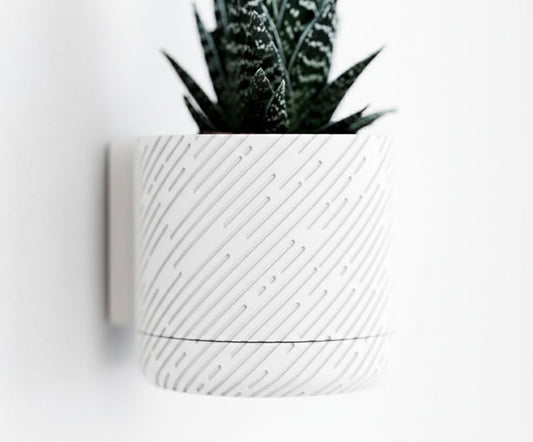 Vaso da parete "Glitch" Bianco