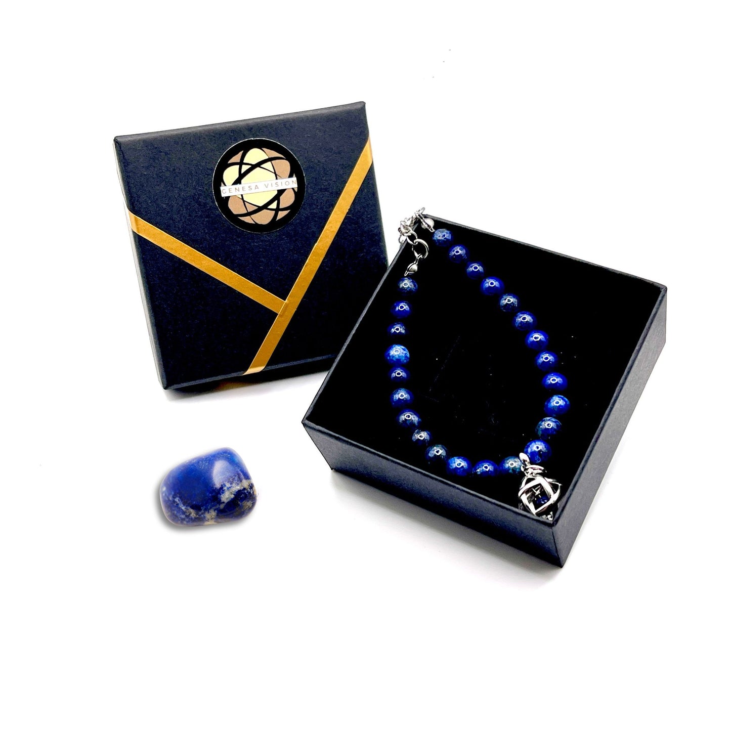 Bracciale Lapislazzuli con Genesa Crystal Lapislazzuli