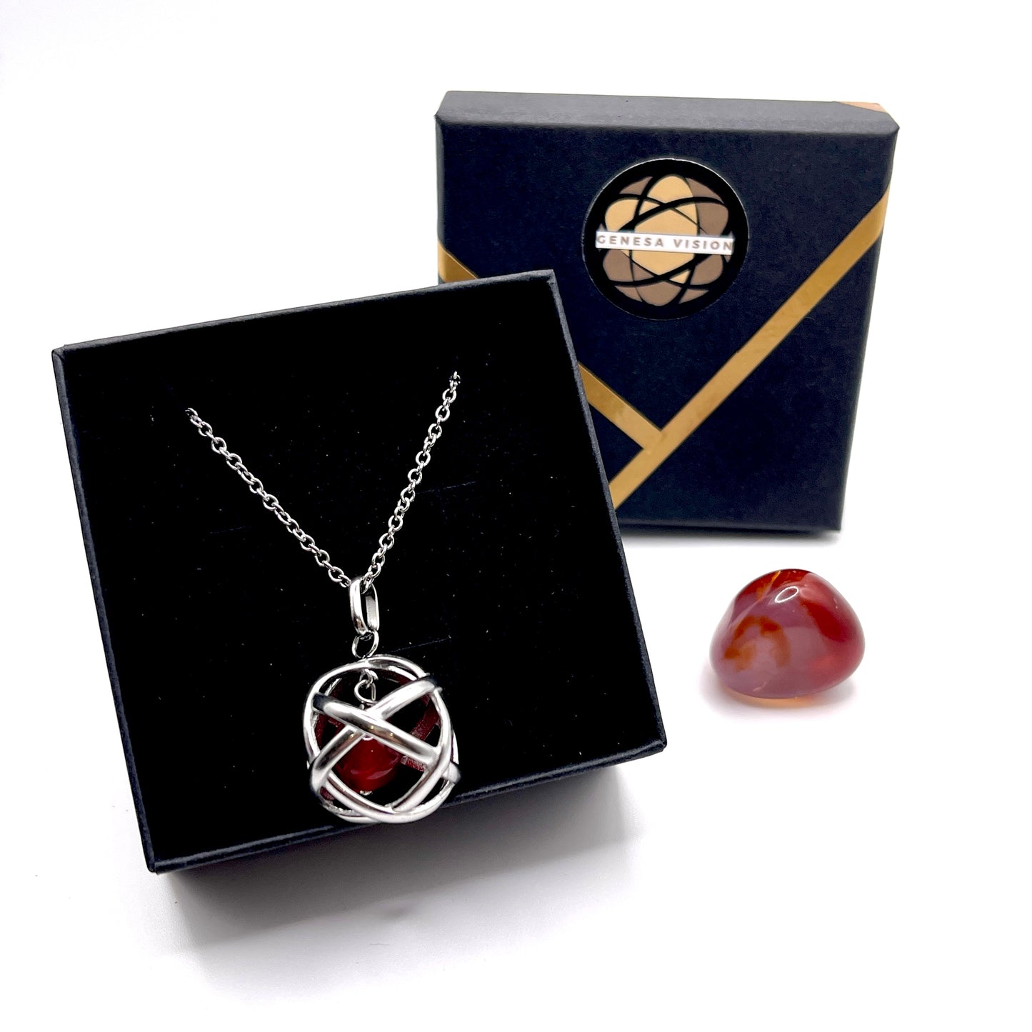 Collana con Genesa Crystal Corniola