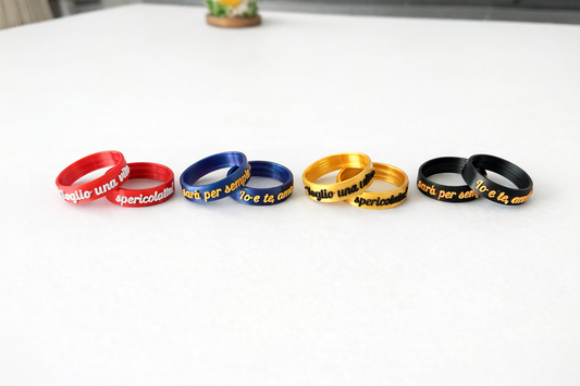 Coppia di Anelli di ricambio per porta gocce (due colori)