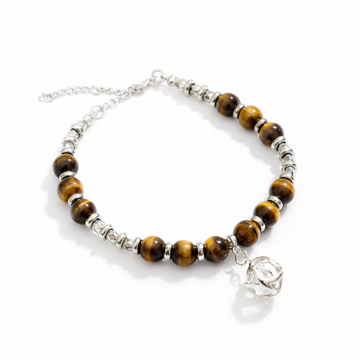 Bracciale Occhio di Tigre 8mm e Genesa Crystal | Genesa Vision
