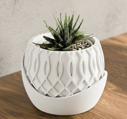 Vaso da tavolo "Nexus" Bianco