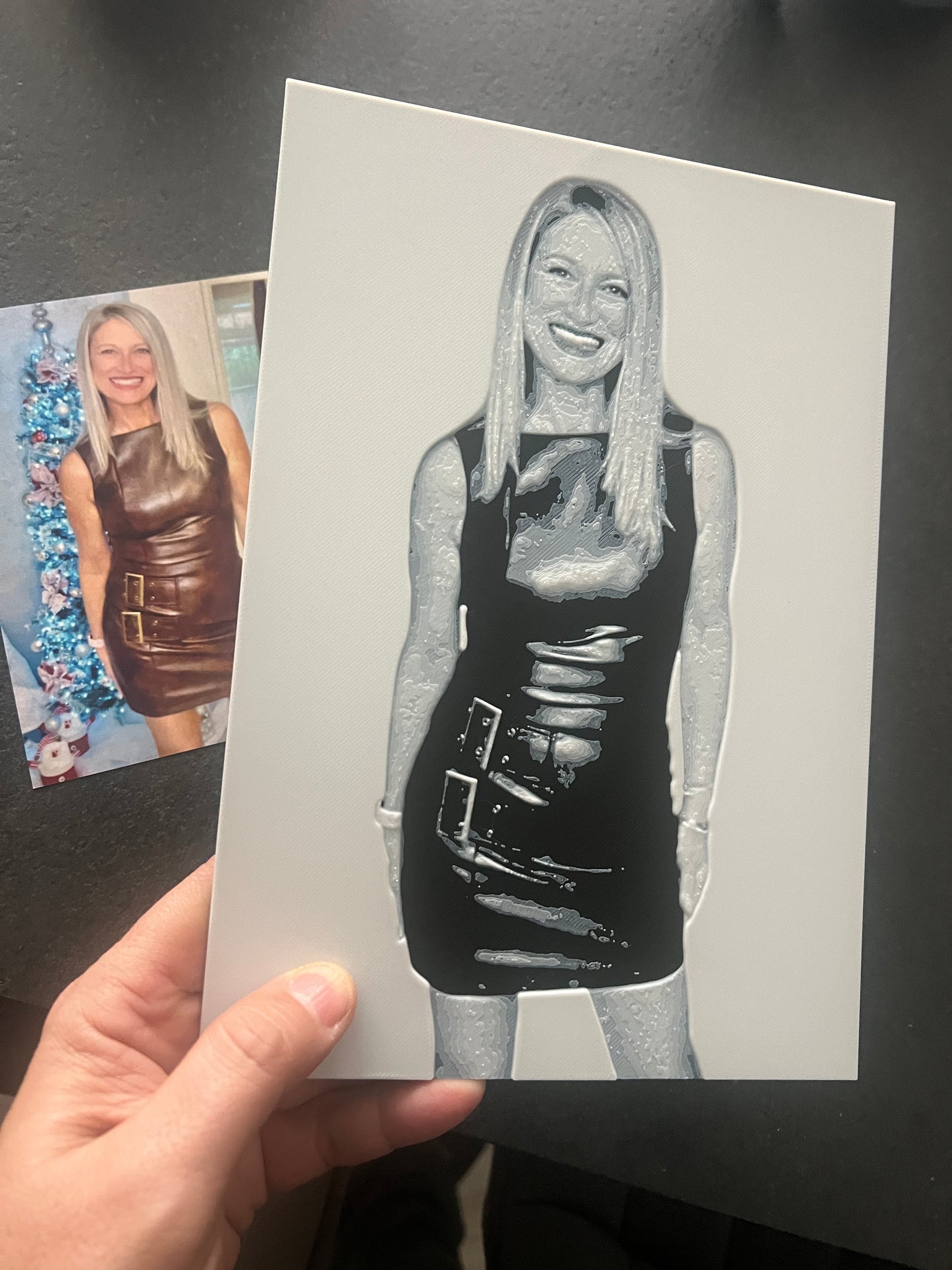 tela fotografica 3D personalizzata rilievo