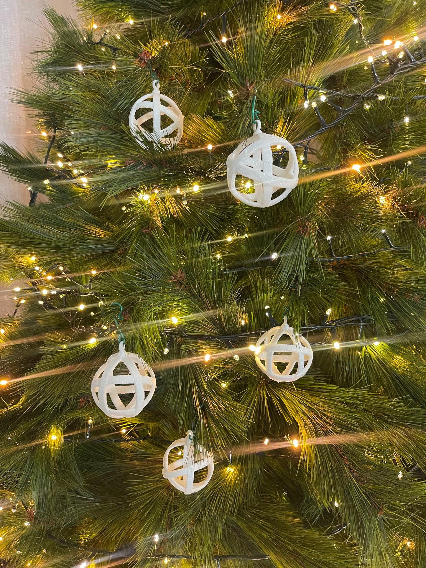 Genesa per Albero di Natale – 6 cm (Pallina Glitter)