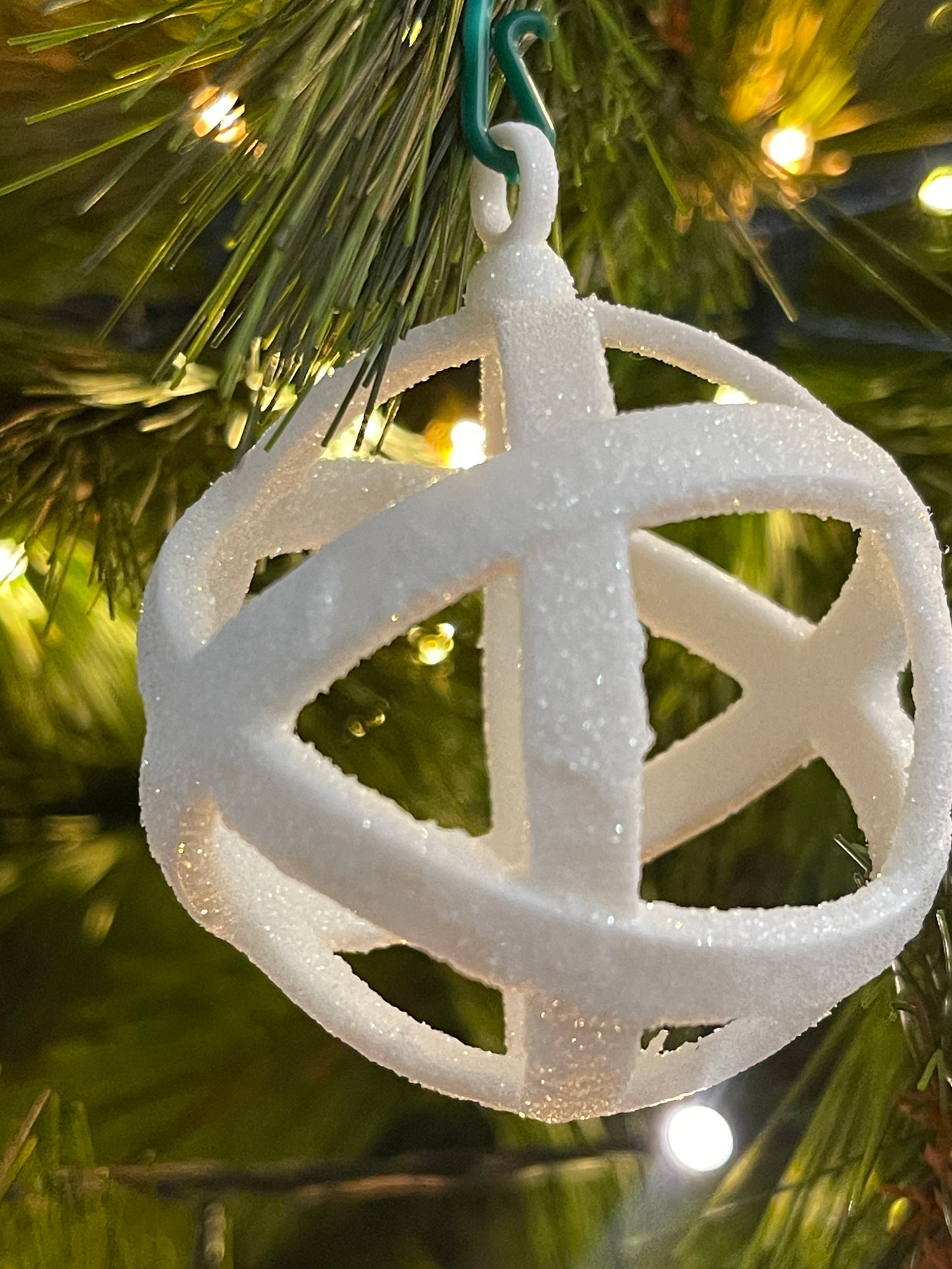 Genesa per Albero di Natale – 6 cm (Pallina Glitter)