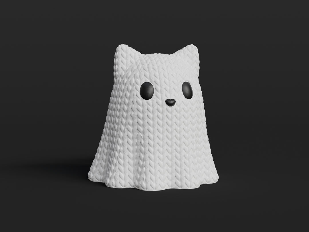 Collezione a maglia n. 31 – Gatto fantasma
