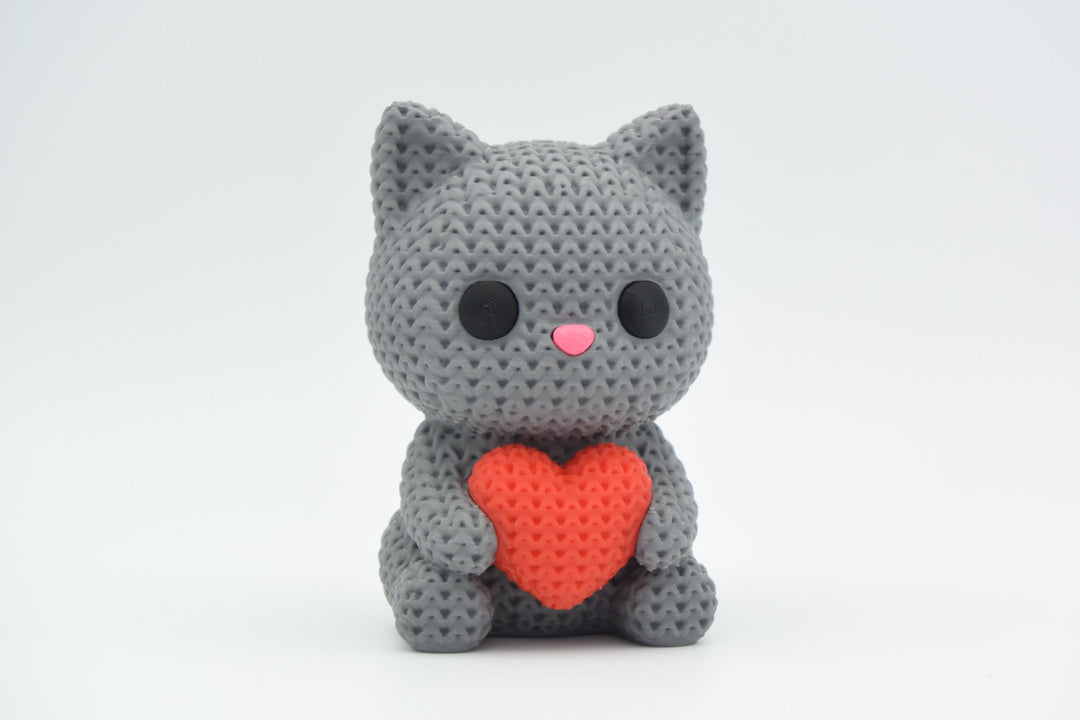 Collezione a maglia n. 29 – Gattino con cuore