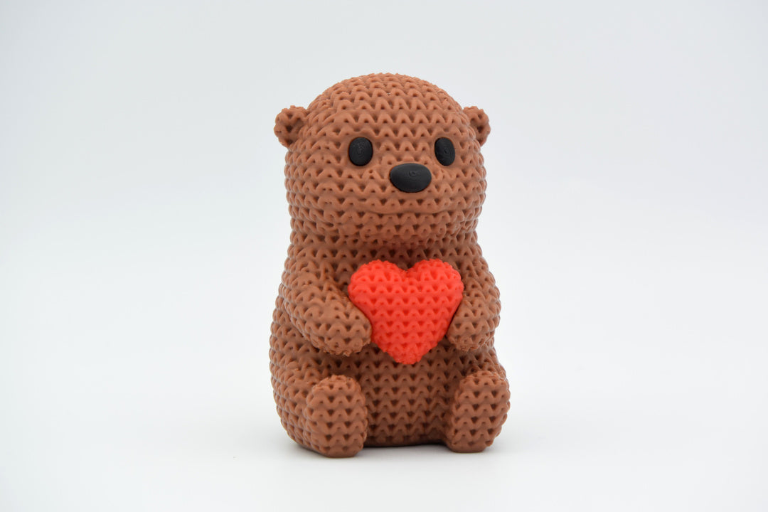 Collezione a maglia n. 37 – Lontra con cuore