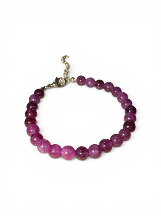 Bracciale con Ametista pietra naturale 6 mm