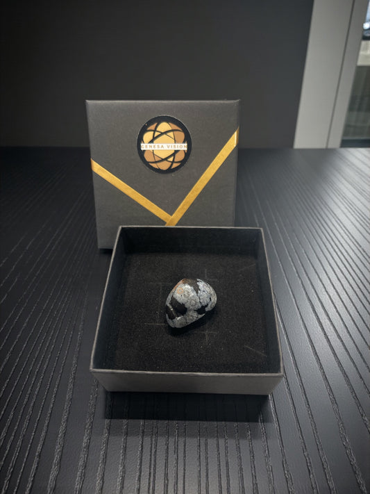 Ossidiana Fiocco di Neve — 7 g | 24 × 15,3 mm