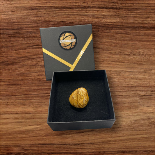 Diaspro Giallo — 9 g | 24,5 × 13,6 mm