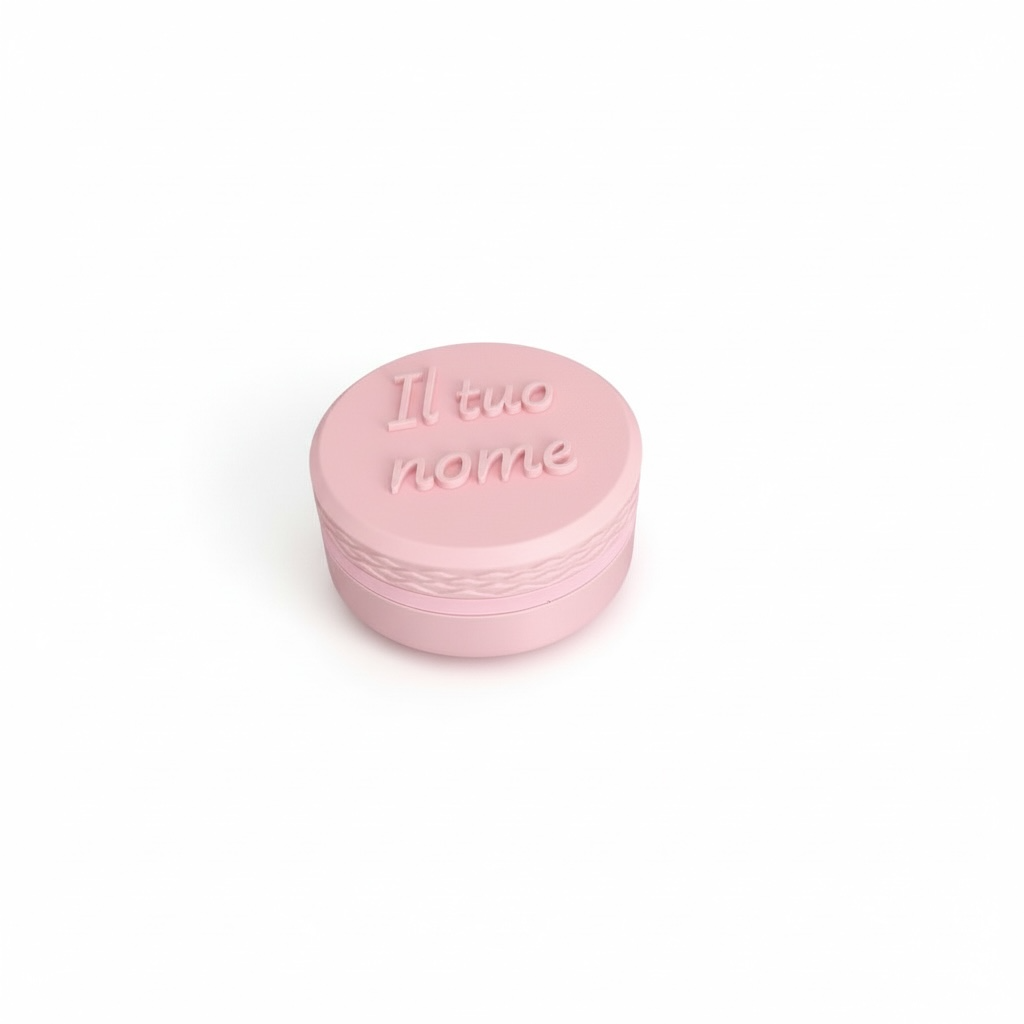 Portapillole Rotondo Rosa personalizzato