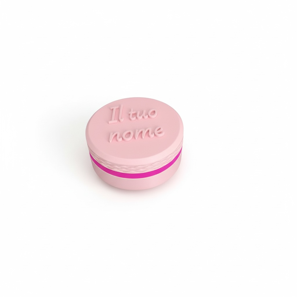 Portapillole Rotondo Rosa personalizzato