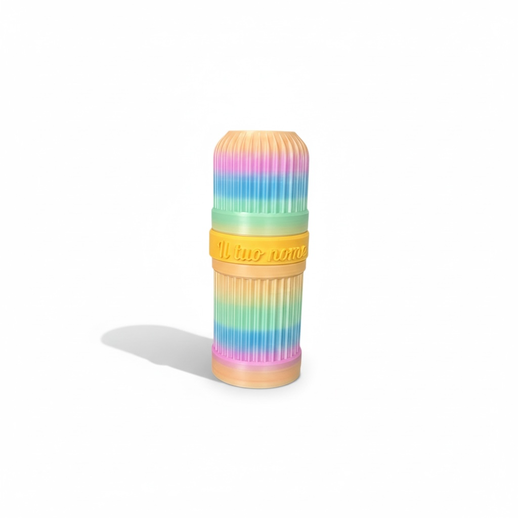 Porta gocce arcobaleno "Light green" - Pezzo unico - Modello A5