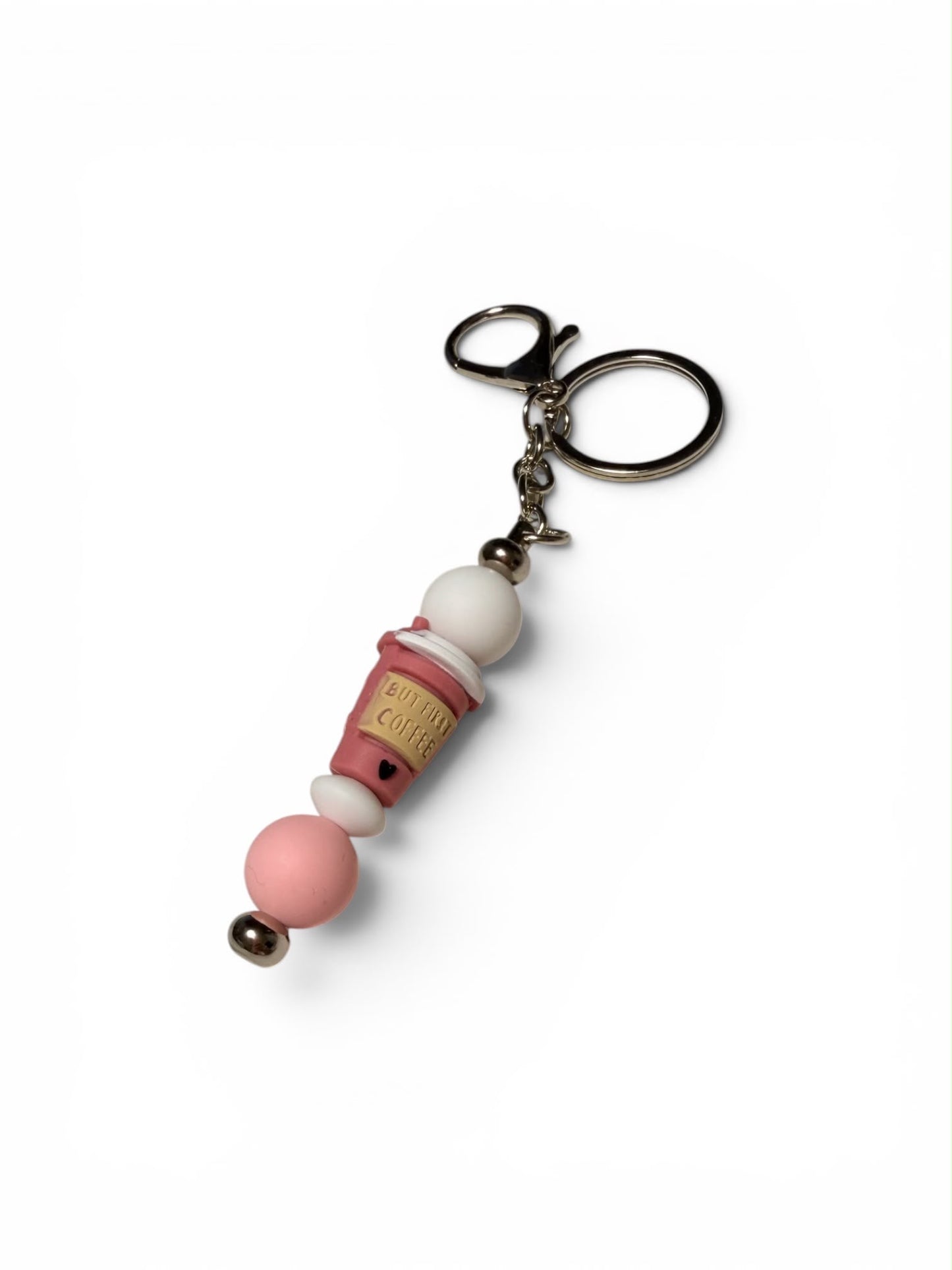 Charm Portachiavi Artigianale – Bicchiere Caffè Rosa