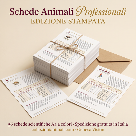 Schede Tecniche Professionali sugli Animali — Edizione Stampata A4