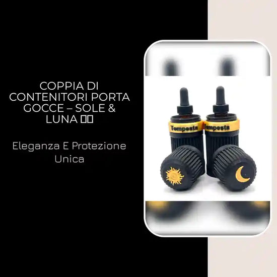Coppia di Contenitori Porta Gocce &ndash; Sole &amp; Luna 🌞🌙 by@Outfy
